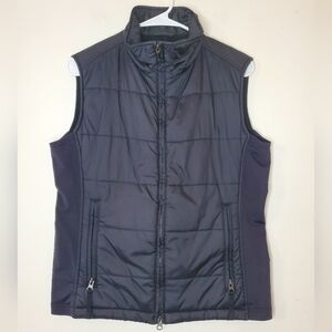 Womens Burton Lava Black Puffer Vest size Medium